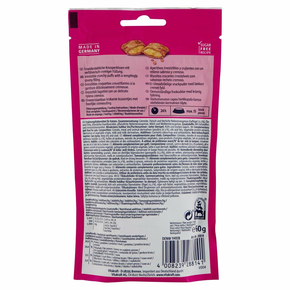 Snack for Cats Vitakraft CRISPY CRUNCH ptice 60 g